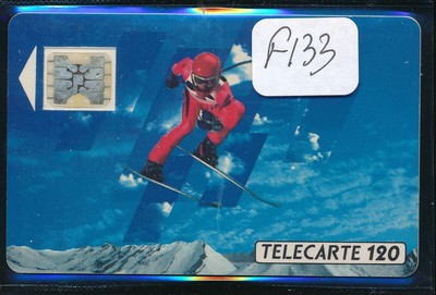 VARIETE TELECARTE FRANCE . 120U F133A SC4AN T7 SKI 1 IMP.22434 UT/TBE C.140€ 