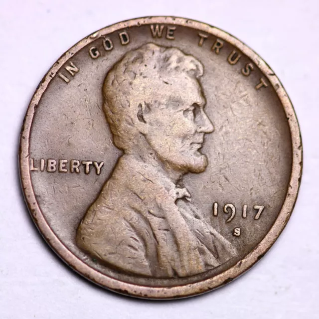 1917-S Lincoln Wheat Cent Penny LOWEST PRICES ON THE BAY!  FREE SHIPPING!