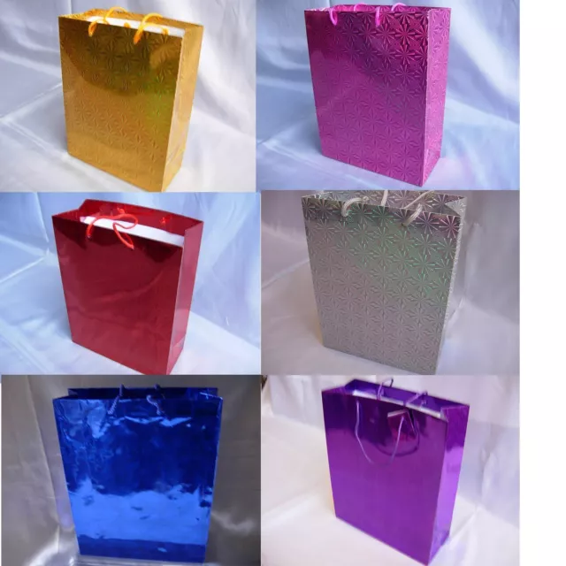 Shiny Paper Gift Carrier Gifts Bags 15cm Christmas Wedding Children Party Bag