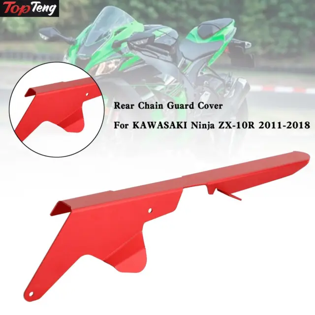 Sprocket Chain Guard Protector Cover For KAWASAKI ZX-10R 2011-2018 Red D1