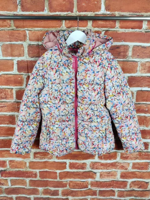 Cappotto Ragazza Età 10-11 Anni Next Rosa Farfalla Giacca Imbottita Cappuccio Nascosto 146Cm