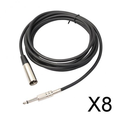 kenable 6.35mm Jack Stéréo À XLR 3 Broche Fiche Mâle Blindé Câble Équilibré 3M 