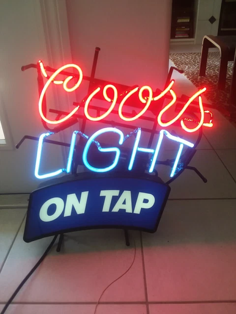 Coors Light On Tap Neon Sign -Rare -Works