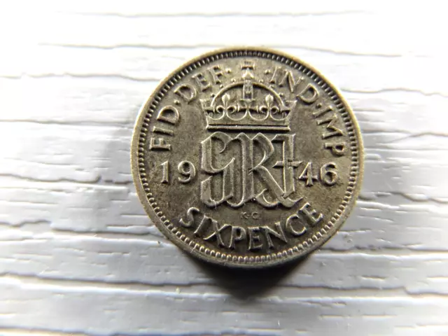 UK 1946 Sixpence