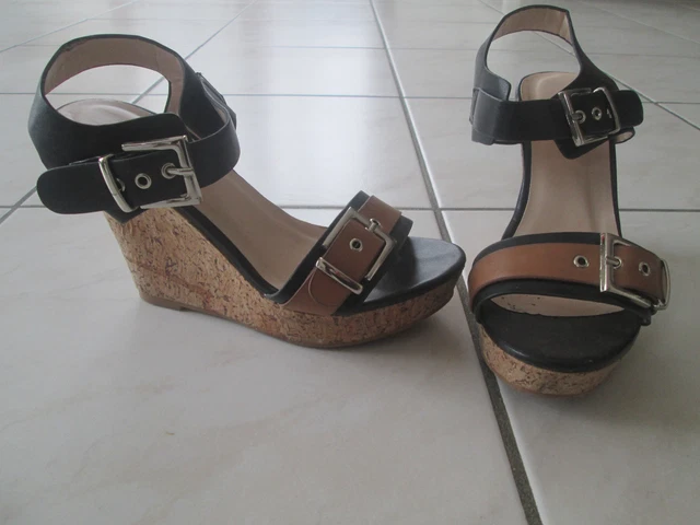 Sandales à Talons Kookai - Rose Daim, Taille 37, Occasion Mais En Bon état, Idéales Pour L'été