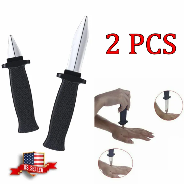 Retractable Dagger Knife Prank Joke Gag Trick Fake Weapon Disappearing Blade Toy