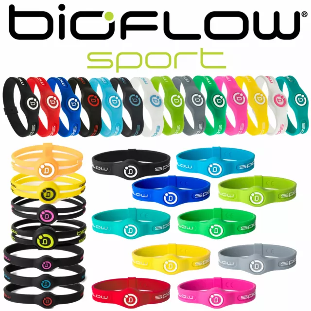 Bioflow Bracelet Sport Twin & Slim- Magnetic Silicone Wristband Therapy Recovery