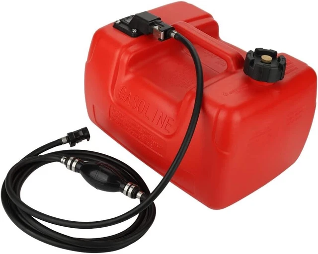 12L PORTABLE BOAT Fuel Tank 3 Gallon for Yamaha Outboard Gas Tank With