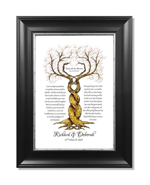 Personalized Captain Corelli's Mandolin Quote Print - A4 Wedding Anniversary Gift, Heart-Themed Typography Art
