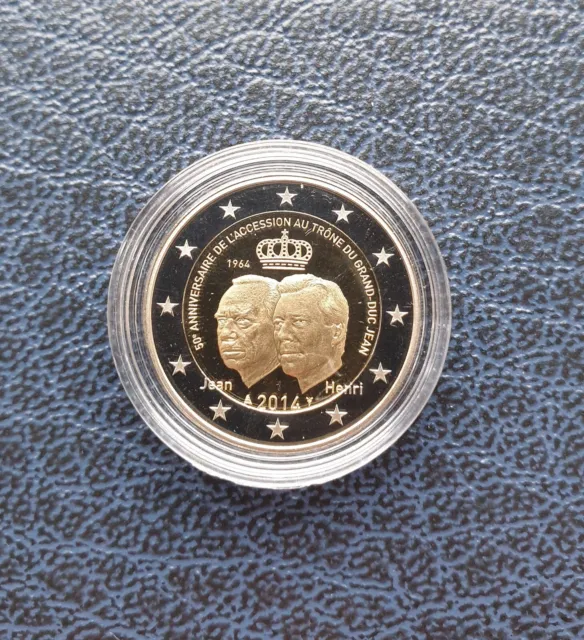 2 Euro 2014 PP Luxemburg Gedenkmünze "Großherzog Jean" Proof RAR