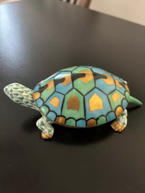 Herend Handpainted Green Turtle