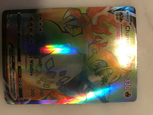 CARTE POKEMON DRACAUFEU Vmax(Charizard) arc en ciel 074/073 La voie du