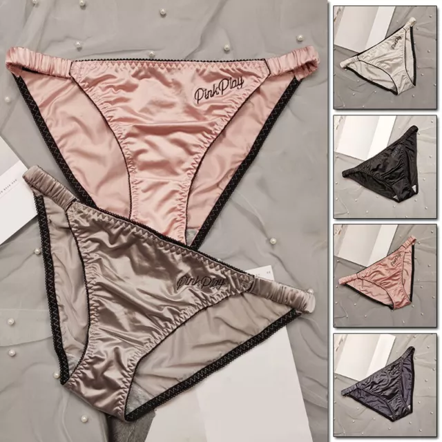 SEAMLESS SATIN SILKY Knickers Sexy Briefs Women Lady Underwear Panties  Lingerie £4.66 - PicClick UK