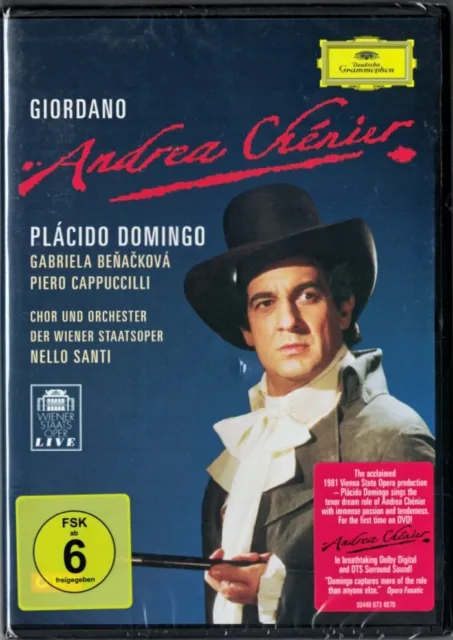 DVD GIORDANO ANDREA CHENIER Placido Domingo Gabriela Benackova Cappuccilli Santi