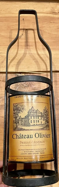 Wrought Iron Wine Carrier/Holder. Perfect Way To Give A Bottle Of Wine!