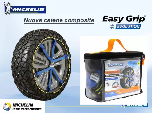 CATENE DA NEVE Calze Michelin Easy Grip Evo6 185/65-15 195/60-15 195/55-16  EUR 99,70 - PicClick IT
