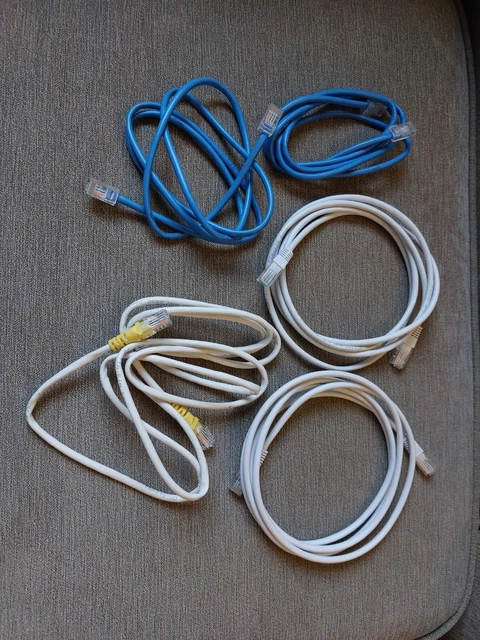 Lot Ethernet Network Leads Cat5e Cat6 0.5m to 2.5m