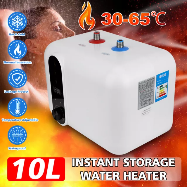 10L Mini Tank Electric Instant Hot Water System Under Sink Shower Water Heater