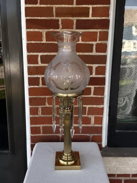 Antique 1850 Henry N. Hooper Astral, Solar Oil Lamp, Kerosene 6 in. Shade Holder