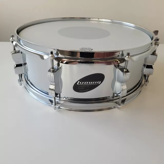 Ludwig ACCENT CS COMBO 14" x 5" Chrome Snaredrum Neuwertig, Neue Remo Felle