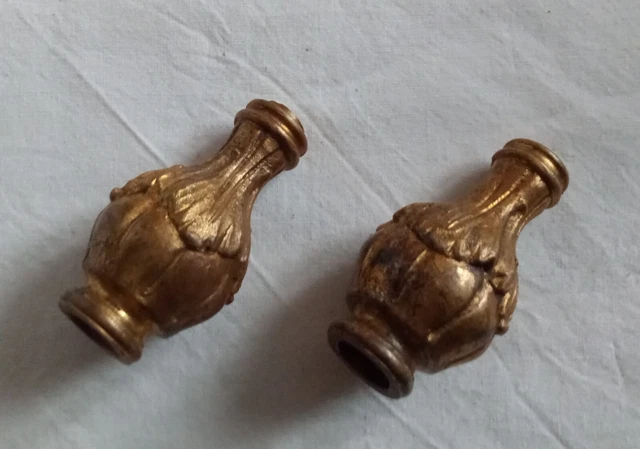 1 embout de tringle à rideaux rétro 28 mm style E Bronze