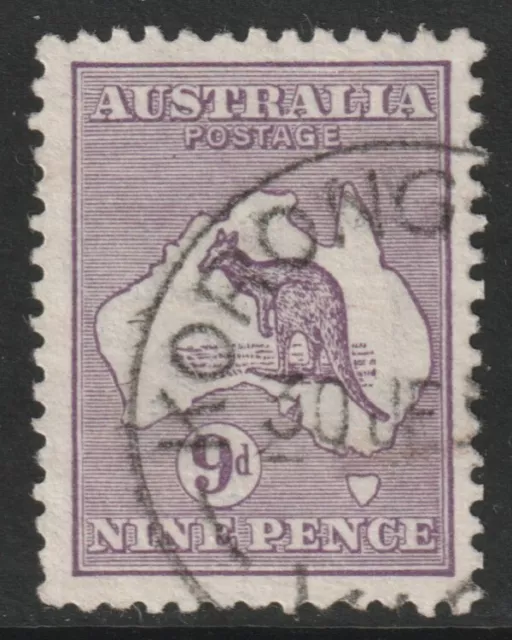 Australia – 9d Violet Kangaroo 1st  Wmk Used   (Ref: 537)