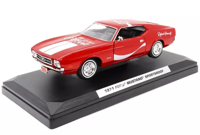 MOTOR CITY CLASSICS - FORD Mustang Sportsroof 1971 Coca-Cola. - 1/24 - MCITY4...