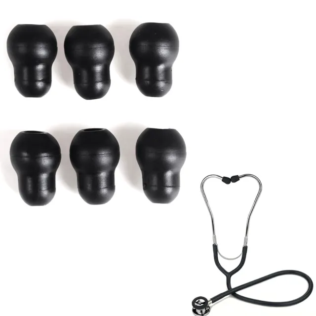 6Pcs soft reusable earplug eartips earpiece for littmann stethoscope silic.sh6
