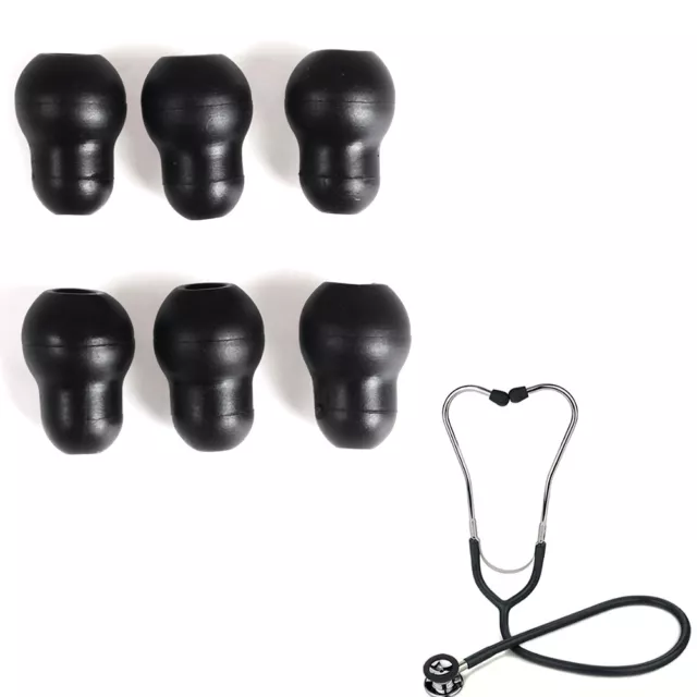 6Pcs soft reusable earplug eartips earpiece for littmann stethoscope silico'mj