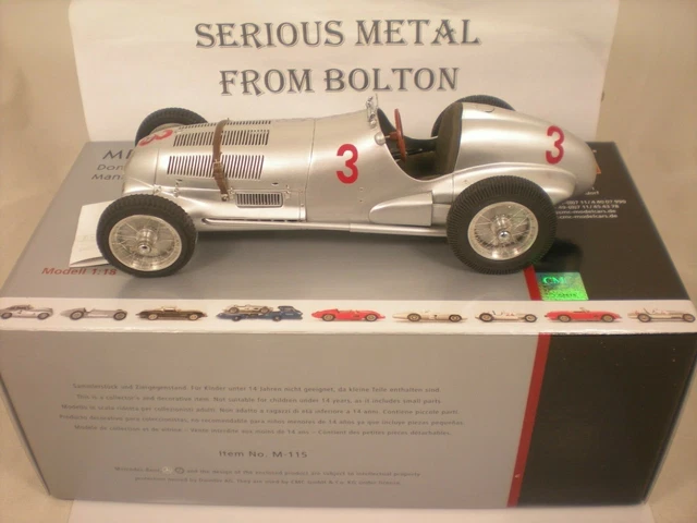 Cmc M-115 Mercedes Benz W 125 1937 Gp Donnington #3 Limited Edition  1:18 Scale