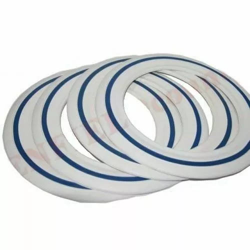 White Wall Blue Stripe Tyre Inserts 4 Units 8" Vespa Rim