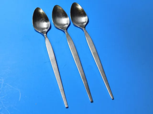 Oneida Community SATINIQUE Older Stainless Ice Tea Spoons Set of 3