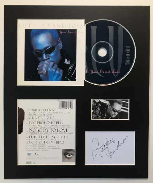LUTHER VANDROSS - Signed Autographed - YOUR SECRET LOVE - Album Display