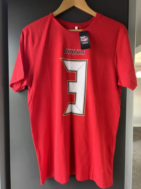 NFL T-Shirt - Tampa Bay Buccaneers - Number 3 Jameis Winston - Red Size M