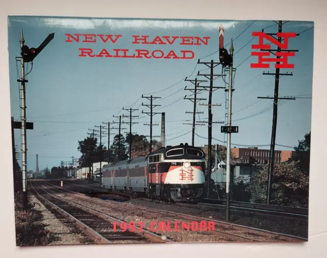 New Haven Railroad Color Calendar 1997 by NHRHTA (pgs have highlights/writing)