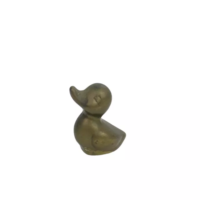 Vintage Brass Duck Miniature 3