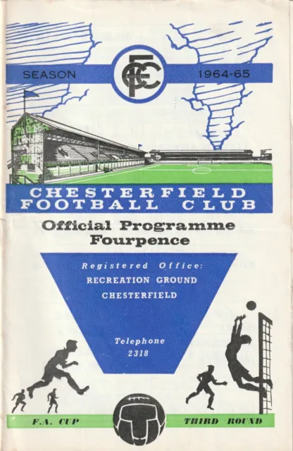 Chesterfield v Peterborough United, 9 January 1965, FA Cup 3rd Round