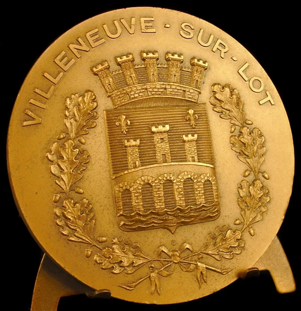 Médaille Ancienne Ville De Nîmes - Antoninus Romain En Bronze, 73 Mm, Originale