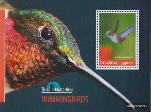 Uganda Block451 (kompl.Ausg.) postfrisch 2014 Kolibris