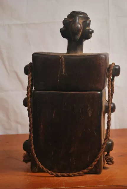 African Tribal Art,Amazing hevy chokwe box from congo DRC. 8