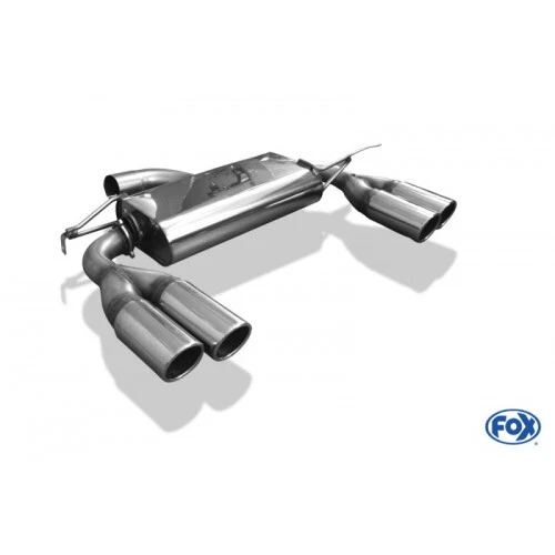 Fox Rennsportanlage 2X 2X90Mm Typ 16 Für Vw Beetle, Beetle Cabriolet