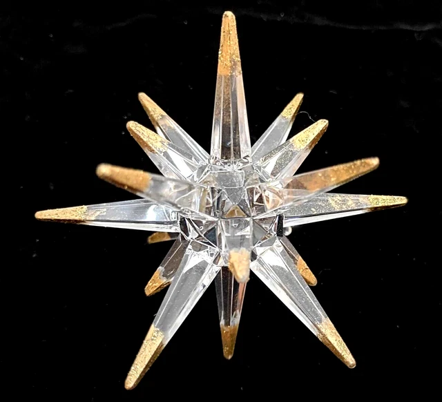 Large Moravian Sputnik 3D Clear Star Topper For Ceramic Christmas Tree – Acrylic, 2020 Manufacture