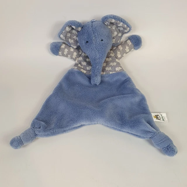 JELLYCAT INDIGO ELLY Elephant Baby Comforter Blue Soother Blankie