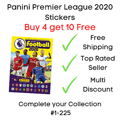 Panini Premier League 2020 Football Stickers #1 - #225 Buy 4 get 10 Free