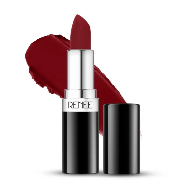 RENEE Stunner Matte Lipstick - Big Bang 4gm| Intense Color Pay Off,Full Coverage