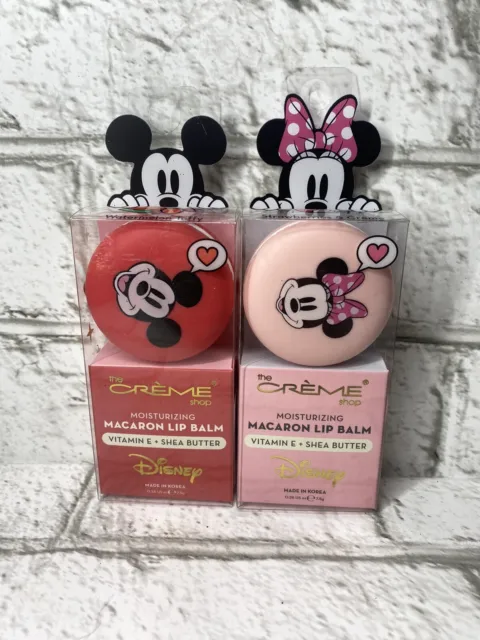 The Creme Shop Disney Mickey Mouse & Minnie Mouse Moisturizing Macaron Lip Balm