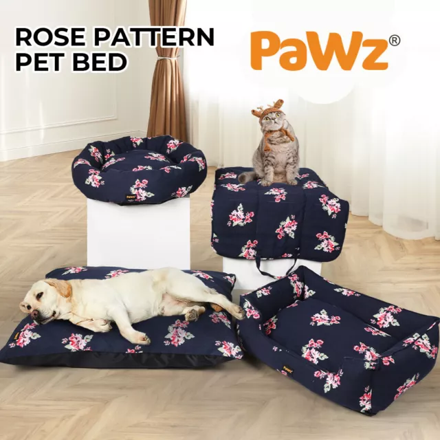 Pawz Dog Calming Bed Pet Cat Warm Soft Portable Washable Removable Cover Cushion