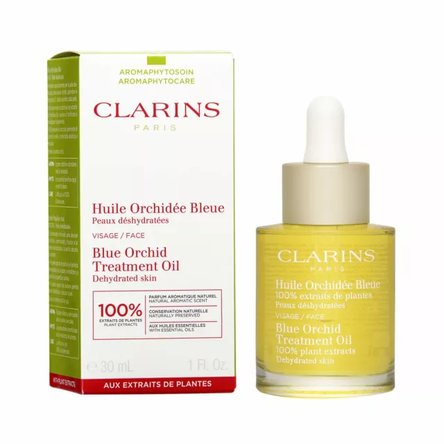 包邮包税Clarins Blue Orchid Face Treatment Oil 30ml Anti-Aging Dehydrated Serum