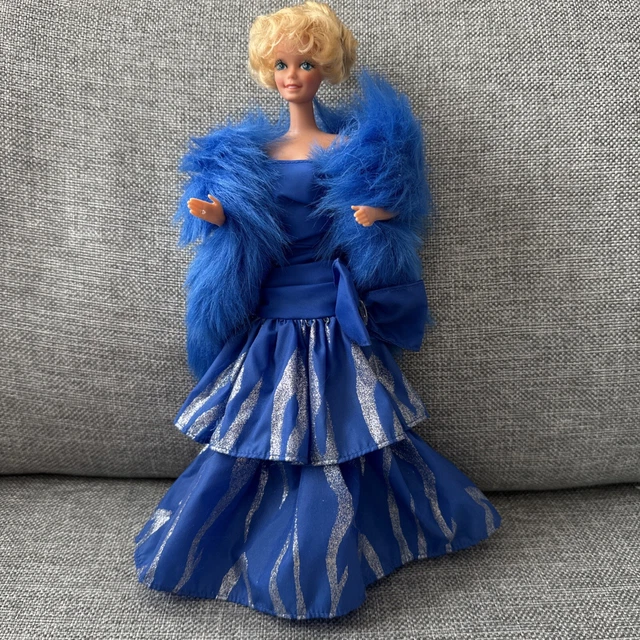 birthday barbie blue dress Barbie Let's Party Signature DecoSet
