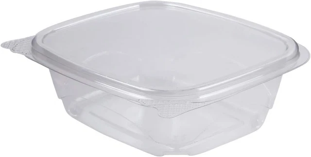 12Oz PET Hinged Deli Container - 200 Ct